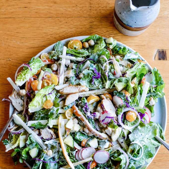 白脱牛奶农场墨西哥碎沙拉