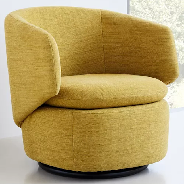 西榆树新月旋转椅