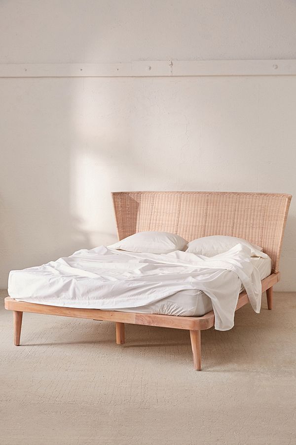 马特编织温莎平台床