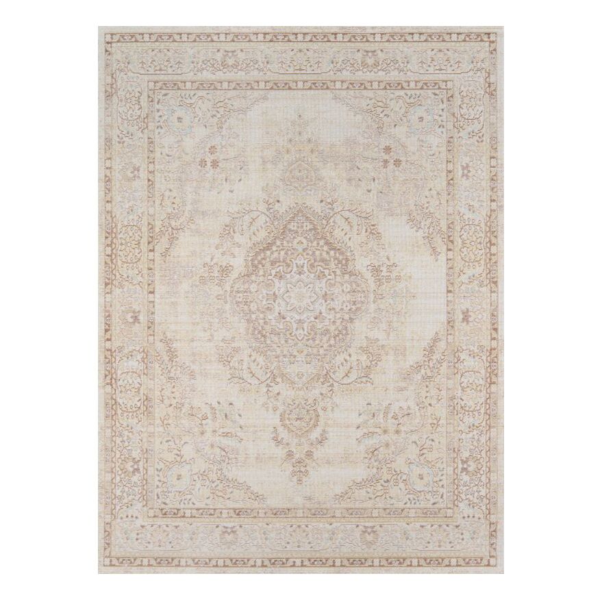 目前在Wayfair出售的印刷象牙色格地毯