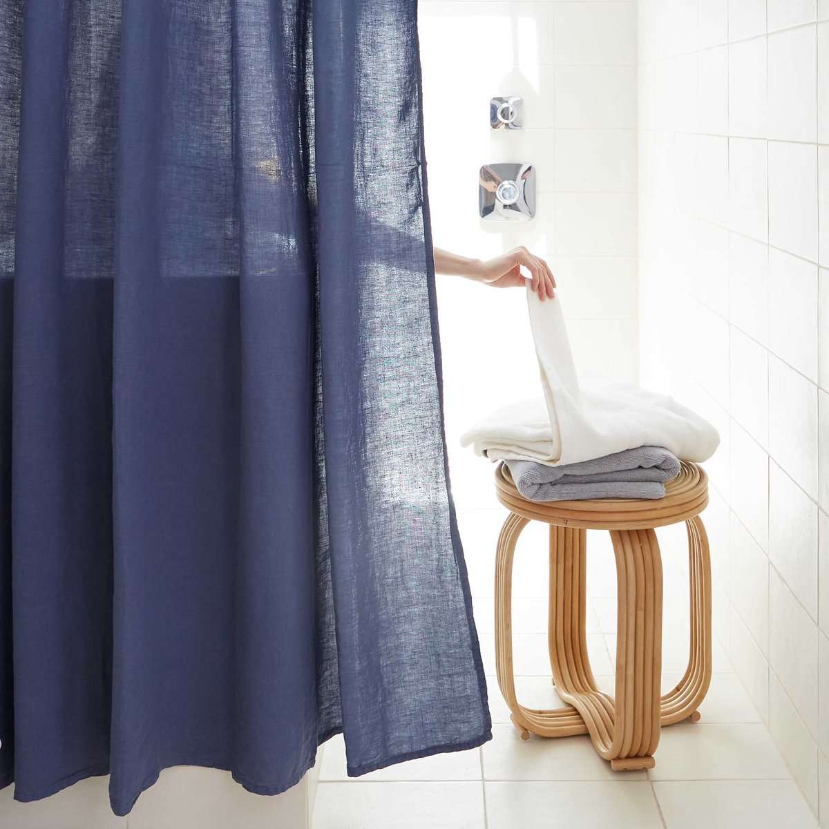 Brooklinen Linen Shower Curtain Set