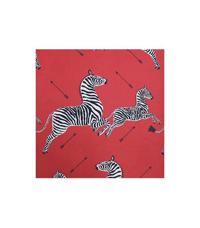 红色、黑色和白色斑马纹壁纸