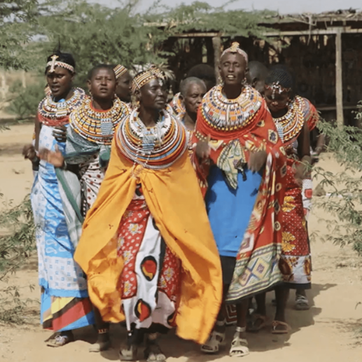 肯尼亚的妇女只有村