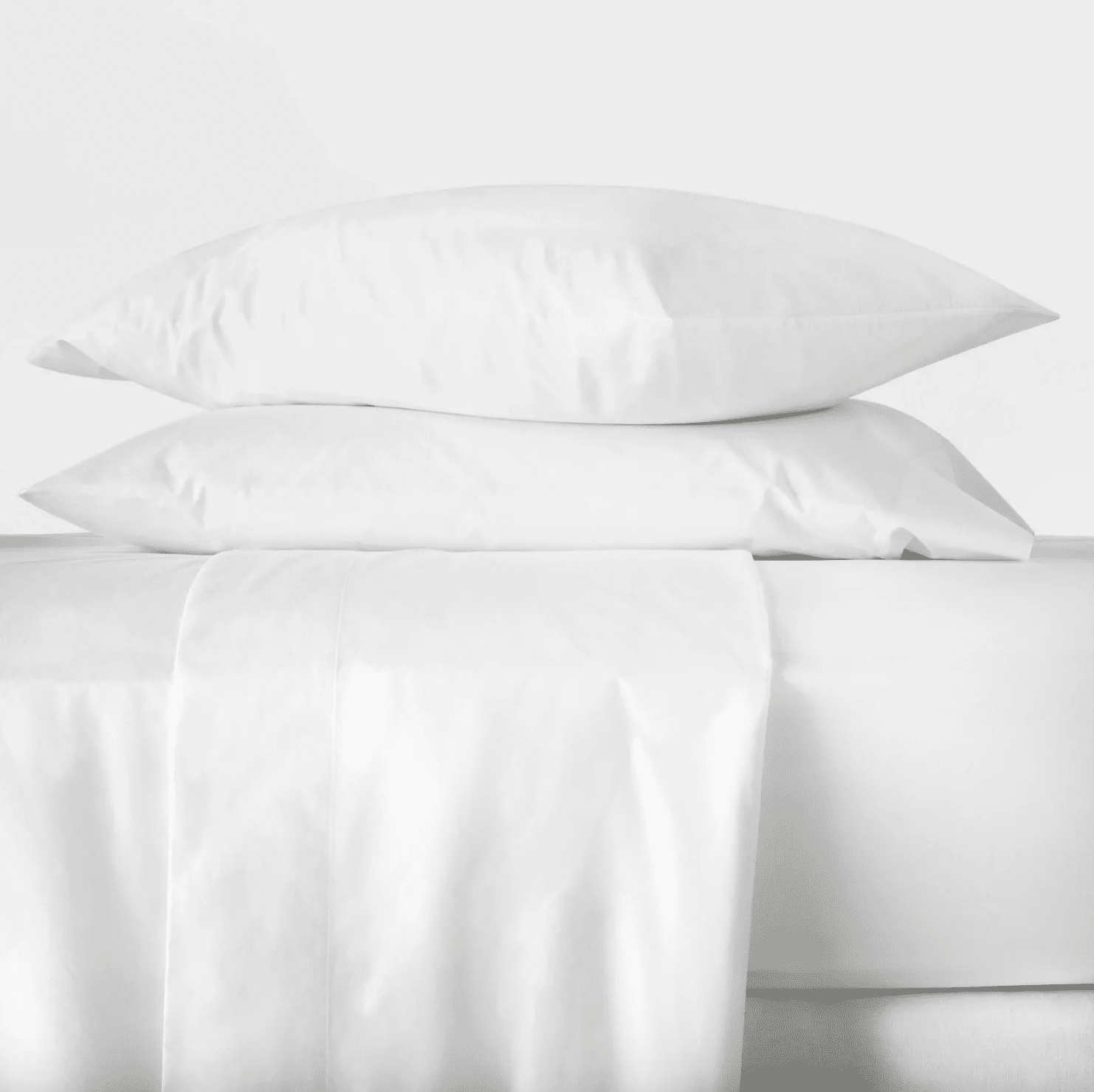 目标洗涤Supima Percale固体薄片套装Casaluna™