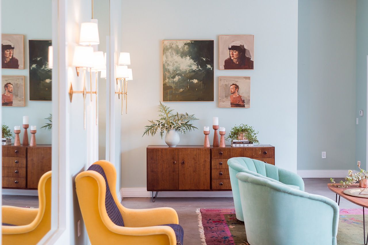 柔和的柔和和珠宝定位的房间