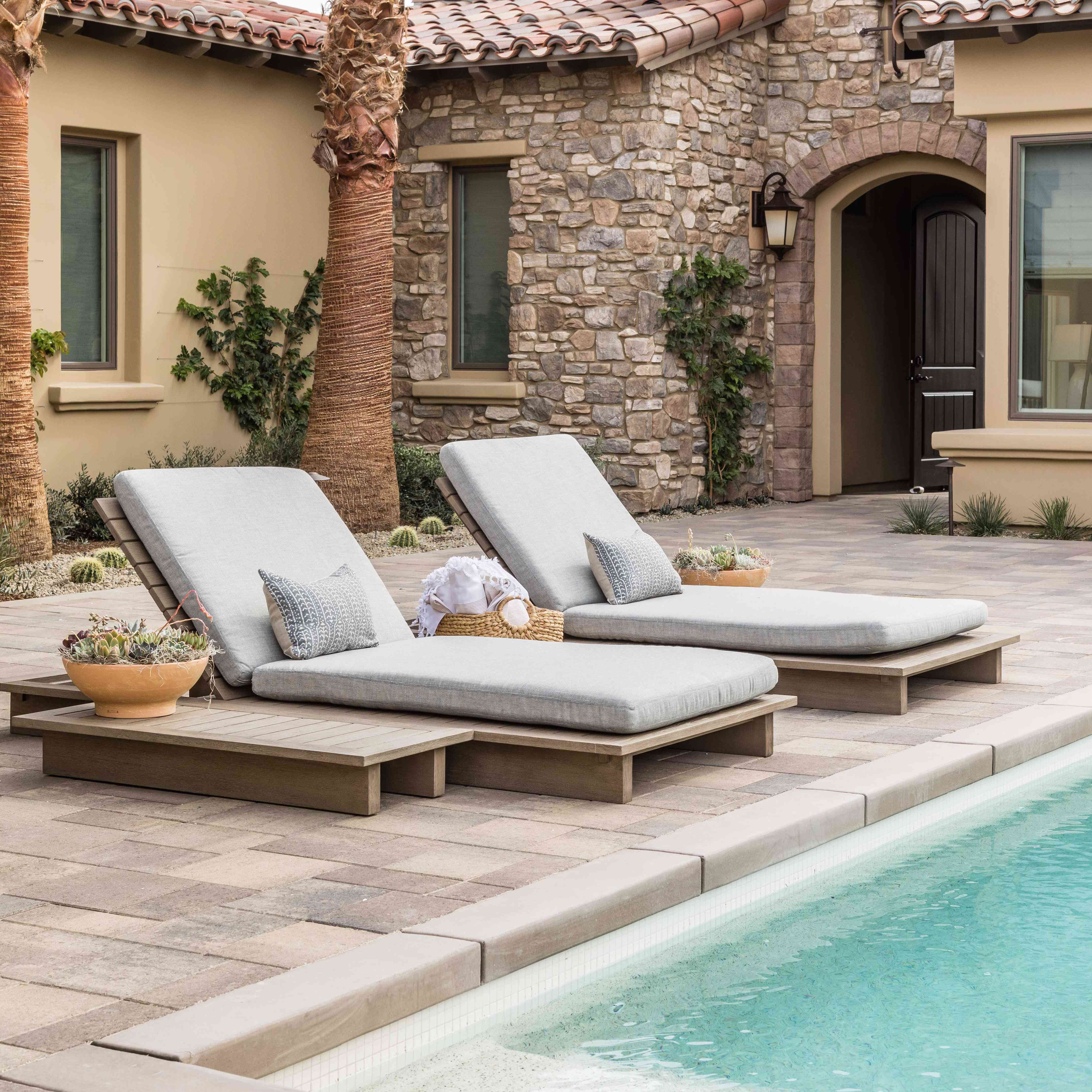 纯盐室内家居旅游-室外庭院与游泳池