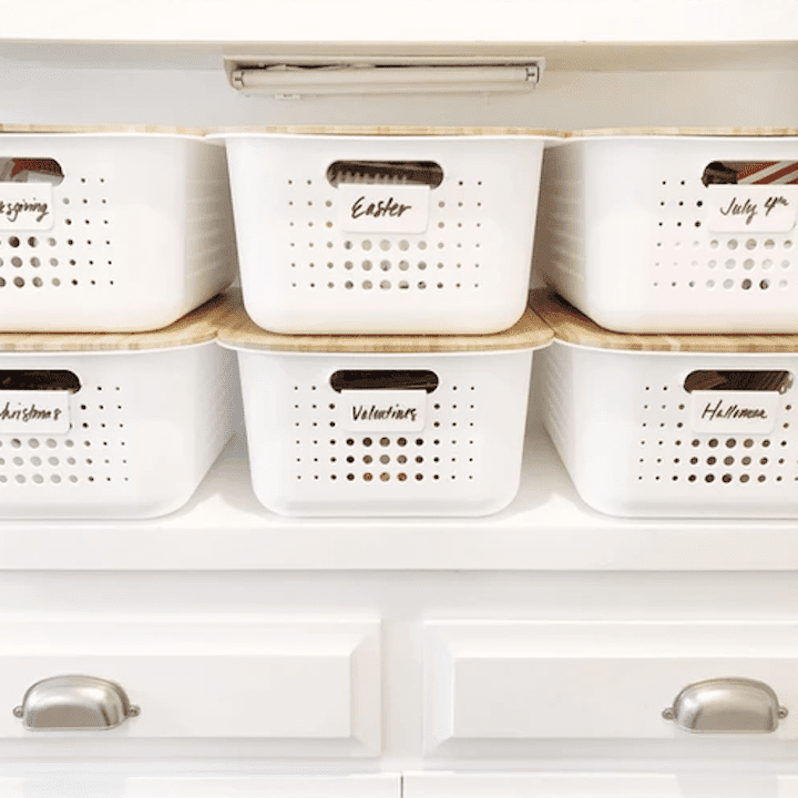 季节性存储箱。