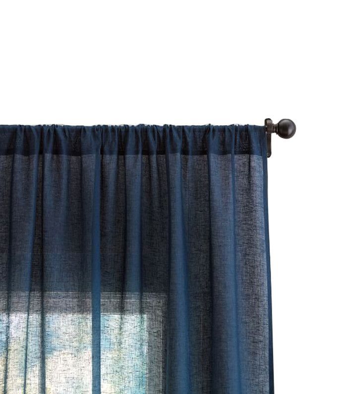 亚麻窗帘 - 简单的客厅想法