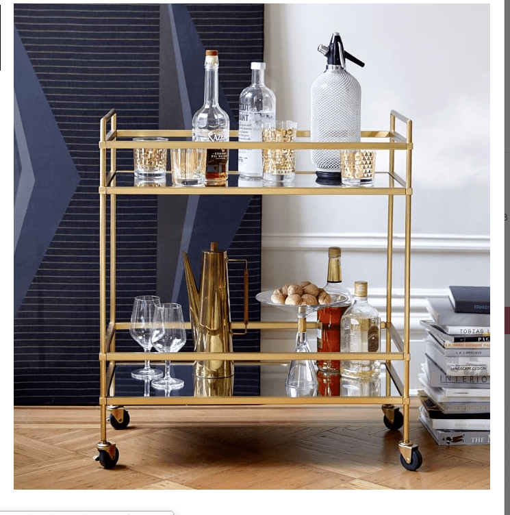 西榆阳台酒吧推车