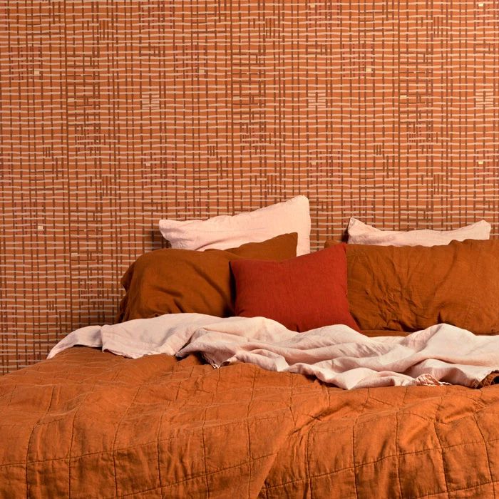 terracotta亚麻布床上用品