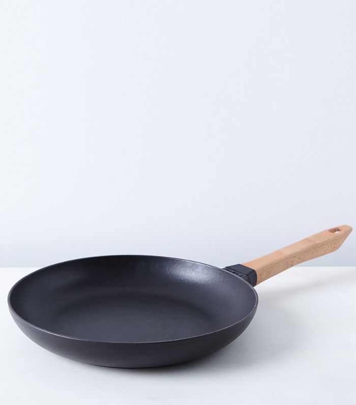 斯托布铸铁炒锅，山毛榉木柄