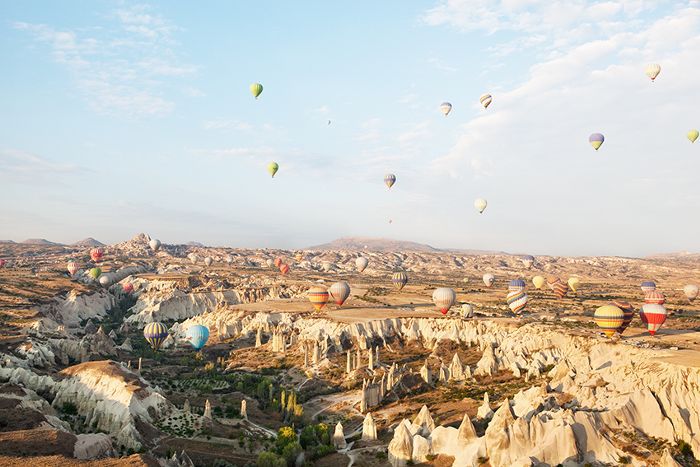 在土耳其的热气球