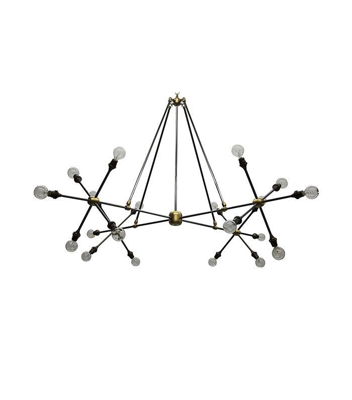 黑色公鸡装饰移动枝形吊灯