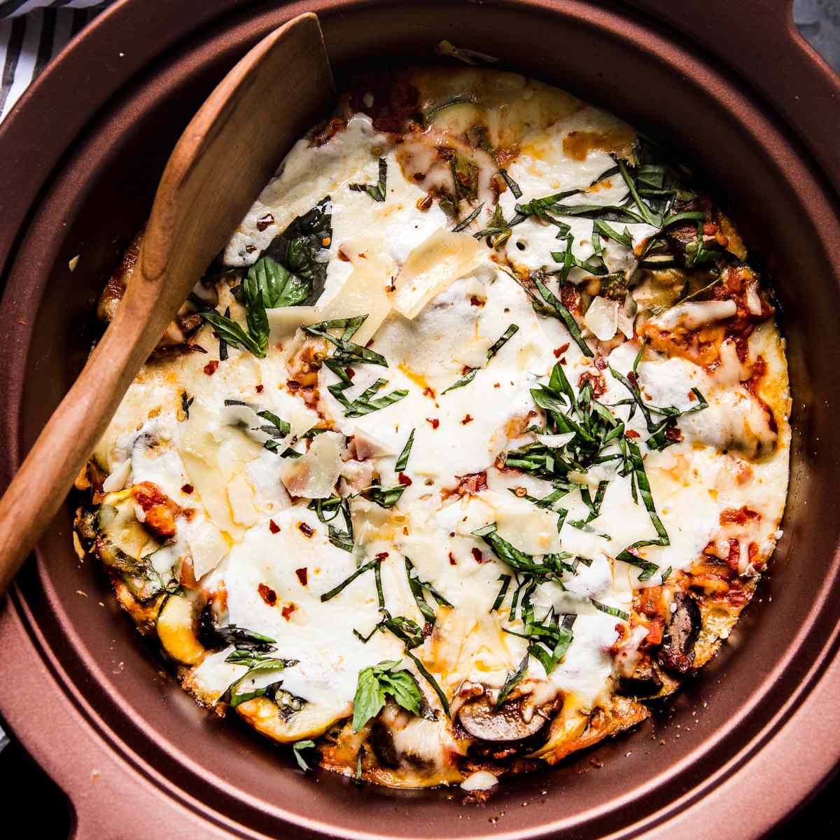 crockpot蔬菜烤宽面条