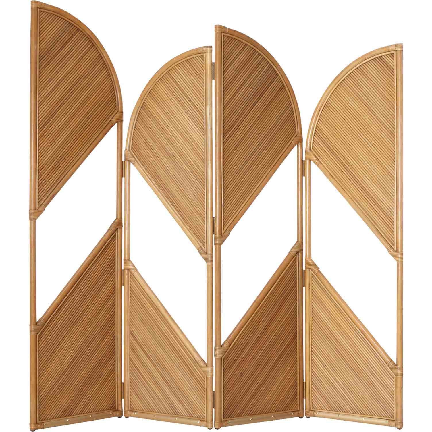 CB2风机天然藤条分隔间