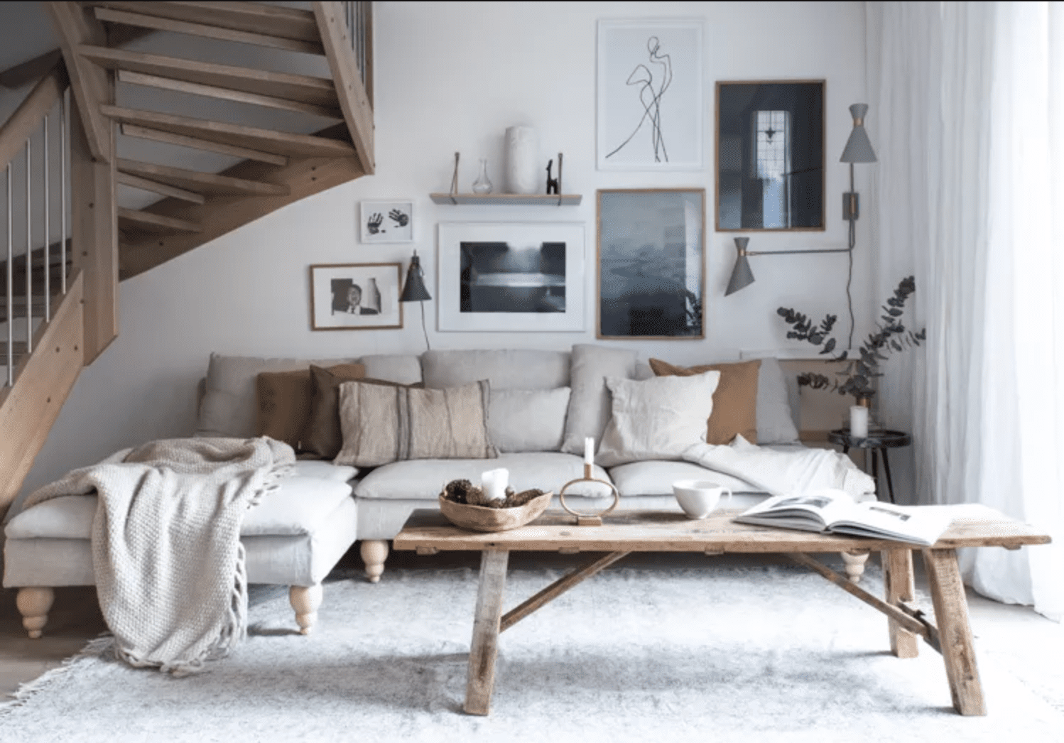 斯堪的纳维亚风格的客厅