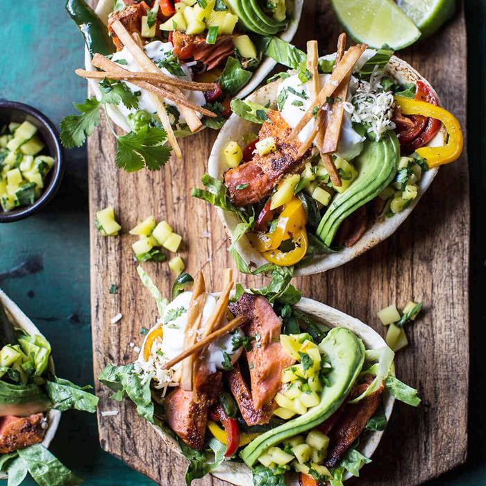 快速三文鱼沙拉船