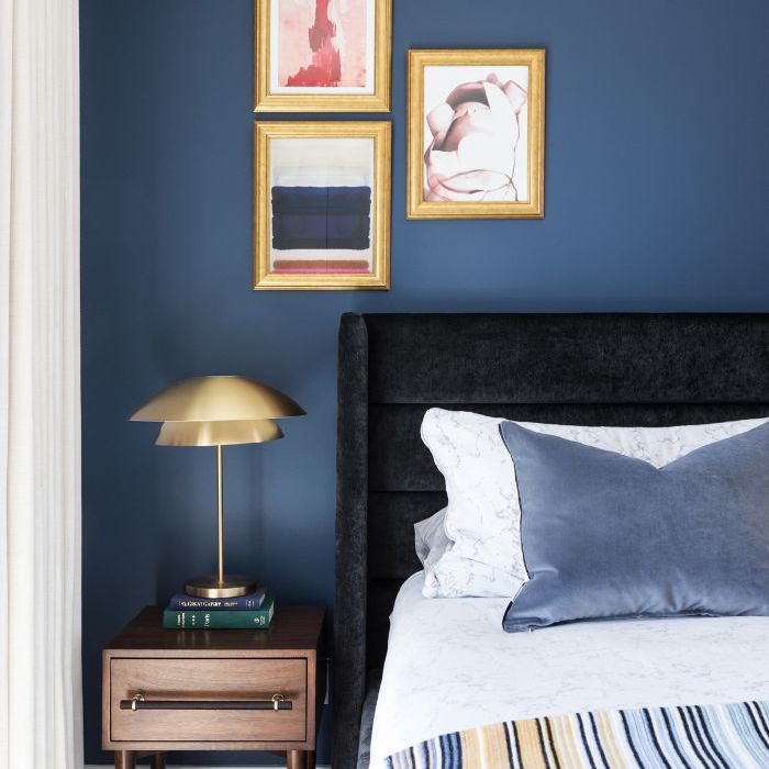 大理石浴室主页视频 - 蓝色卧室