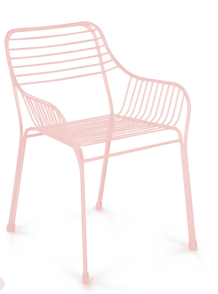 察雅马鞭草粉红色餐椅