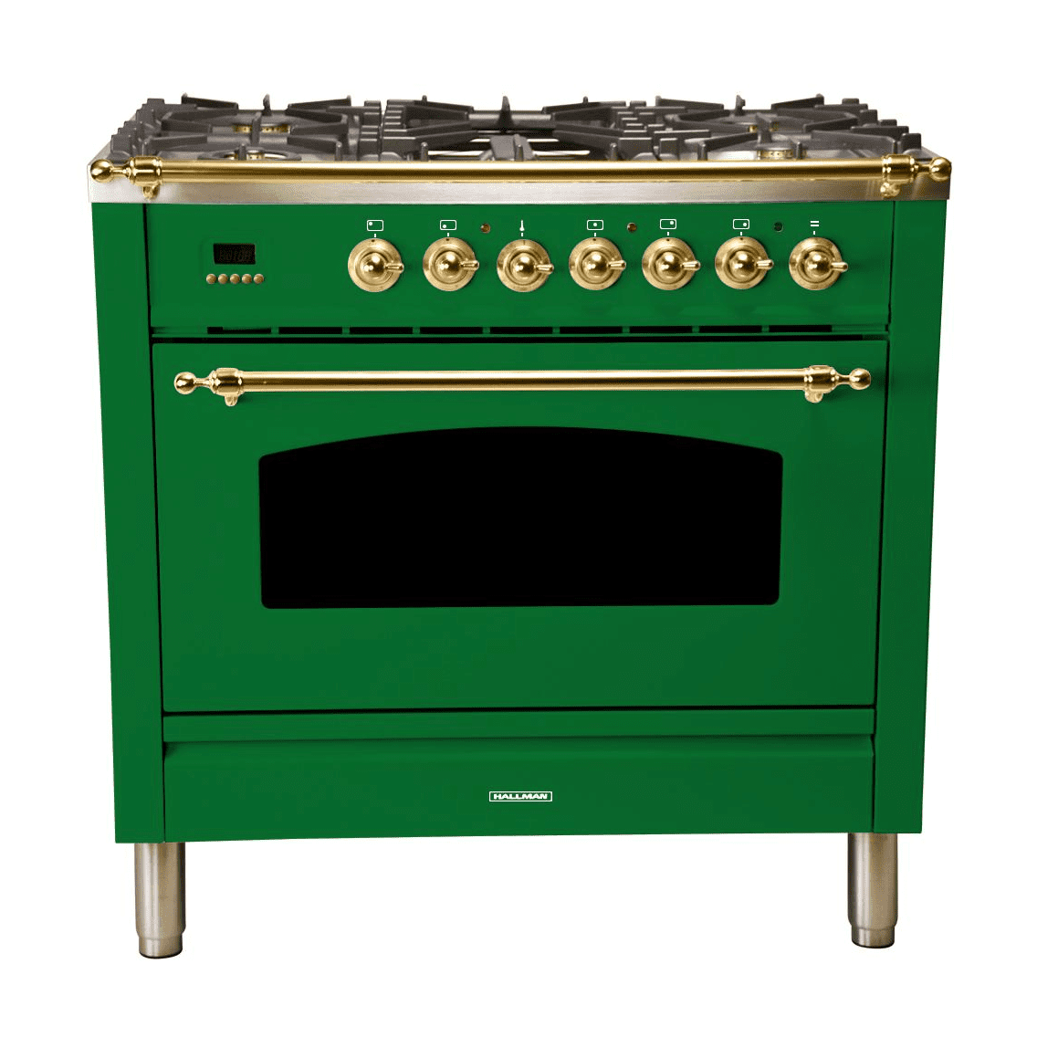 充满活力的绿色烤箱