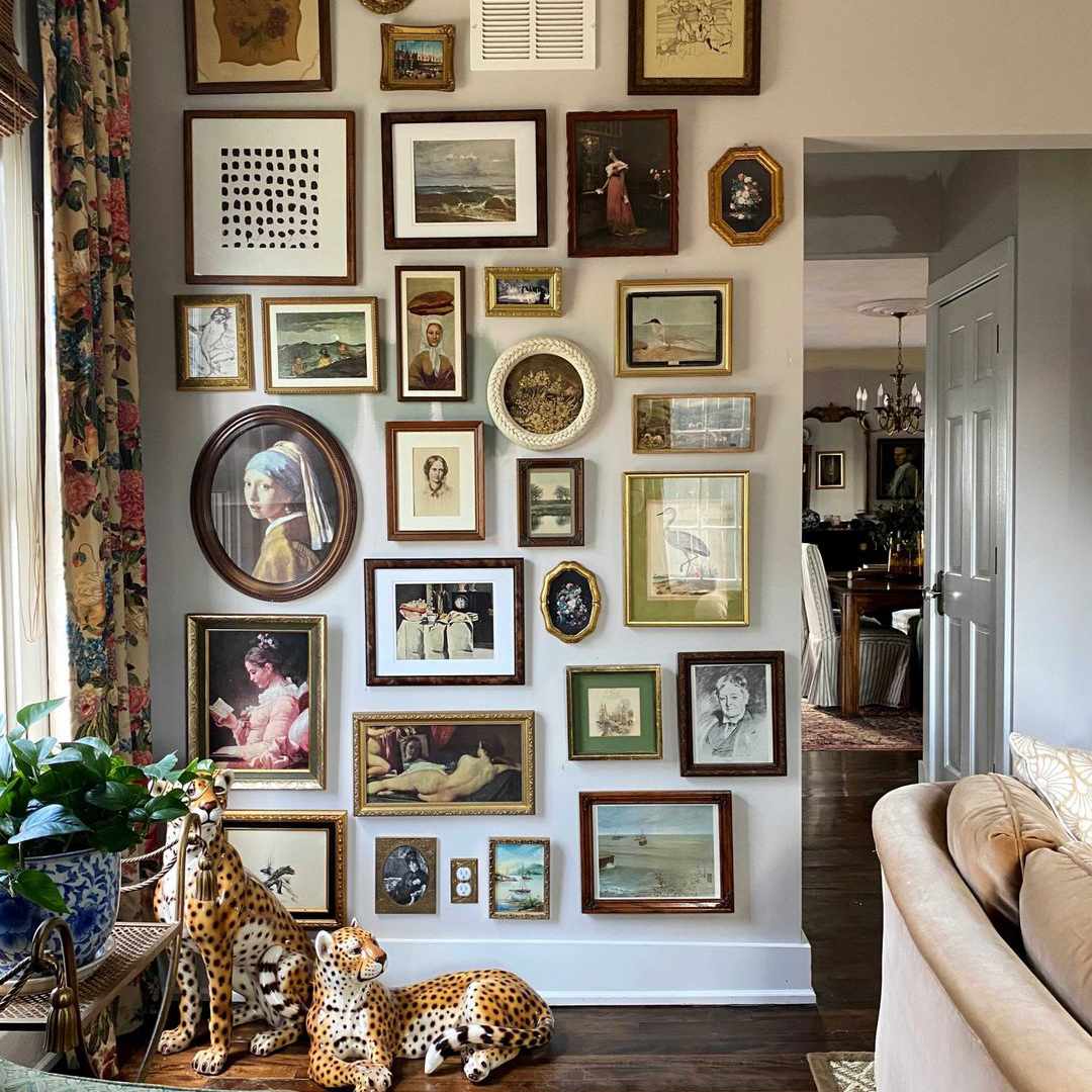 葡萄酒艺术大画廊墙壁。