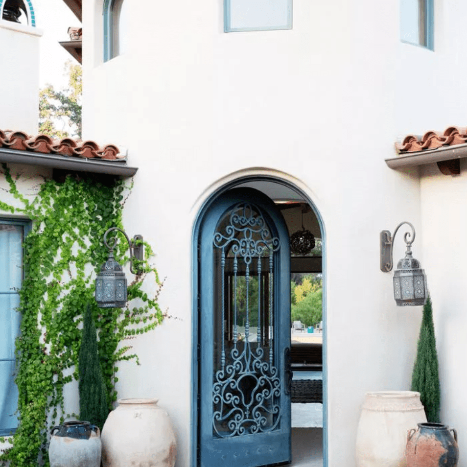 外观入口西班牙风格的家
