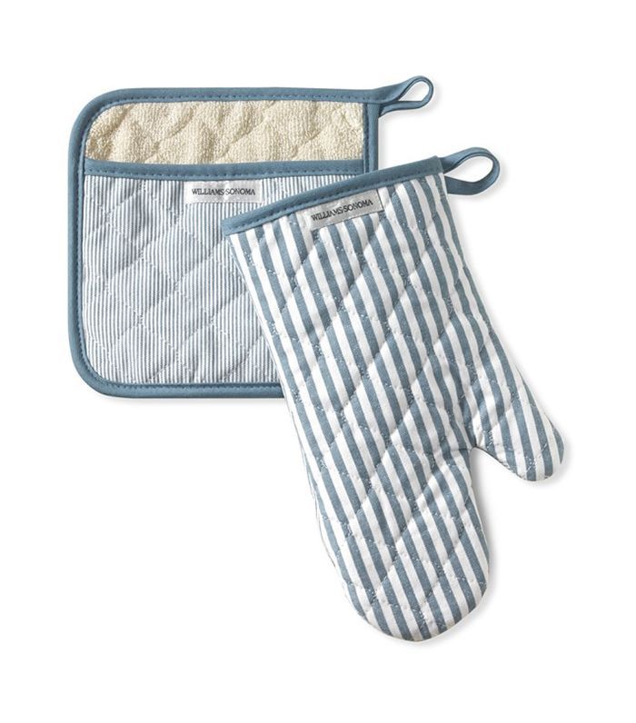 海湾条纹米特和Potholder设置