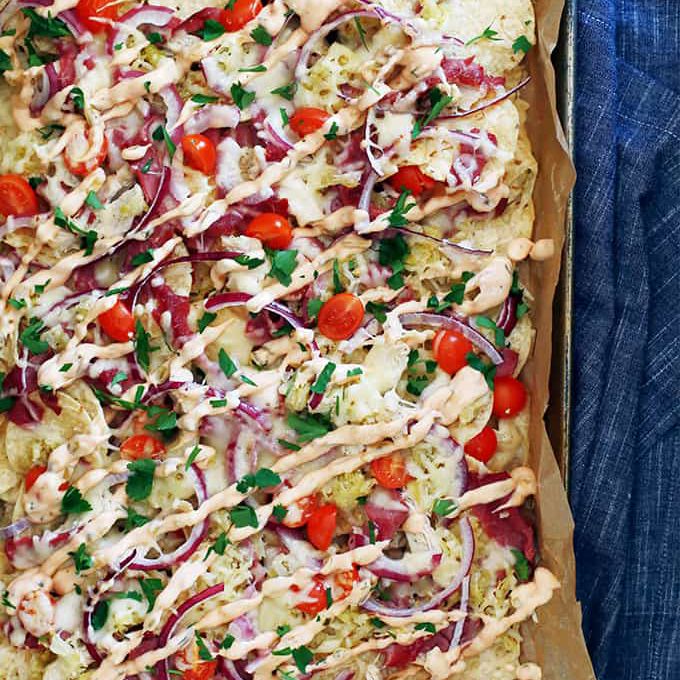 鸡块烤干酪辣味玉米片