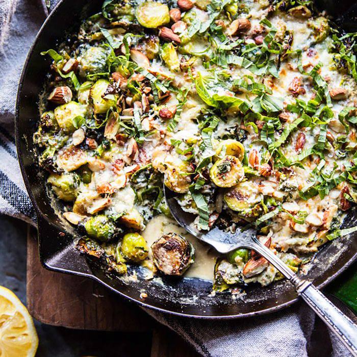 秋柠檬炒球芽甘蓝的素食食谱