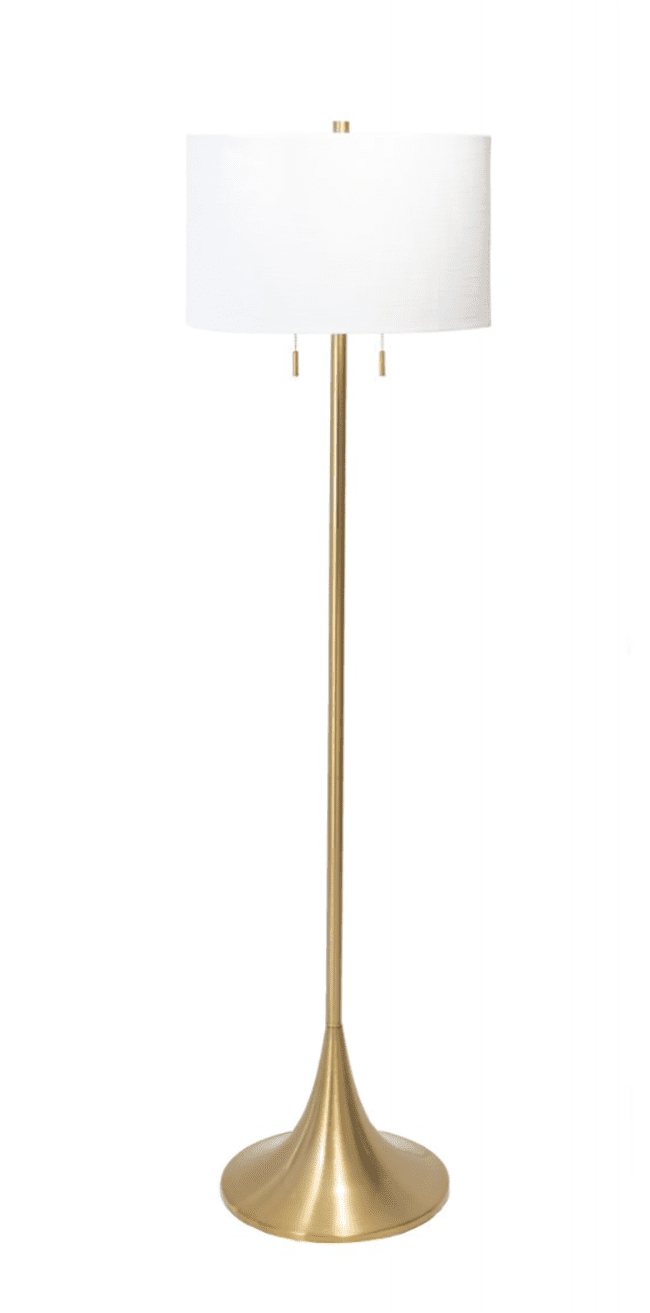 金64英寸金属员工杆地板灯