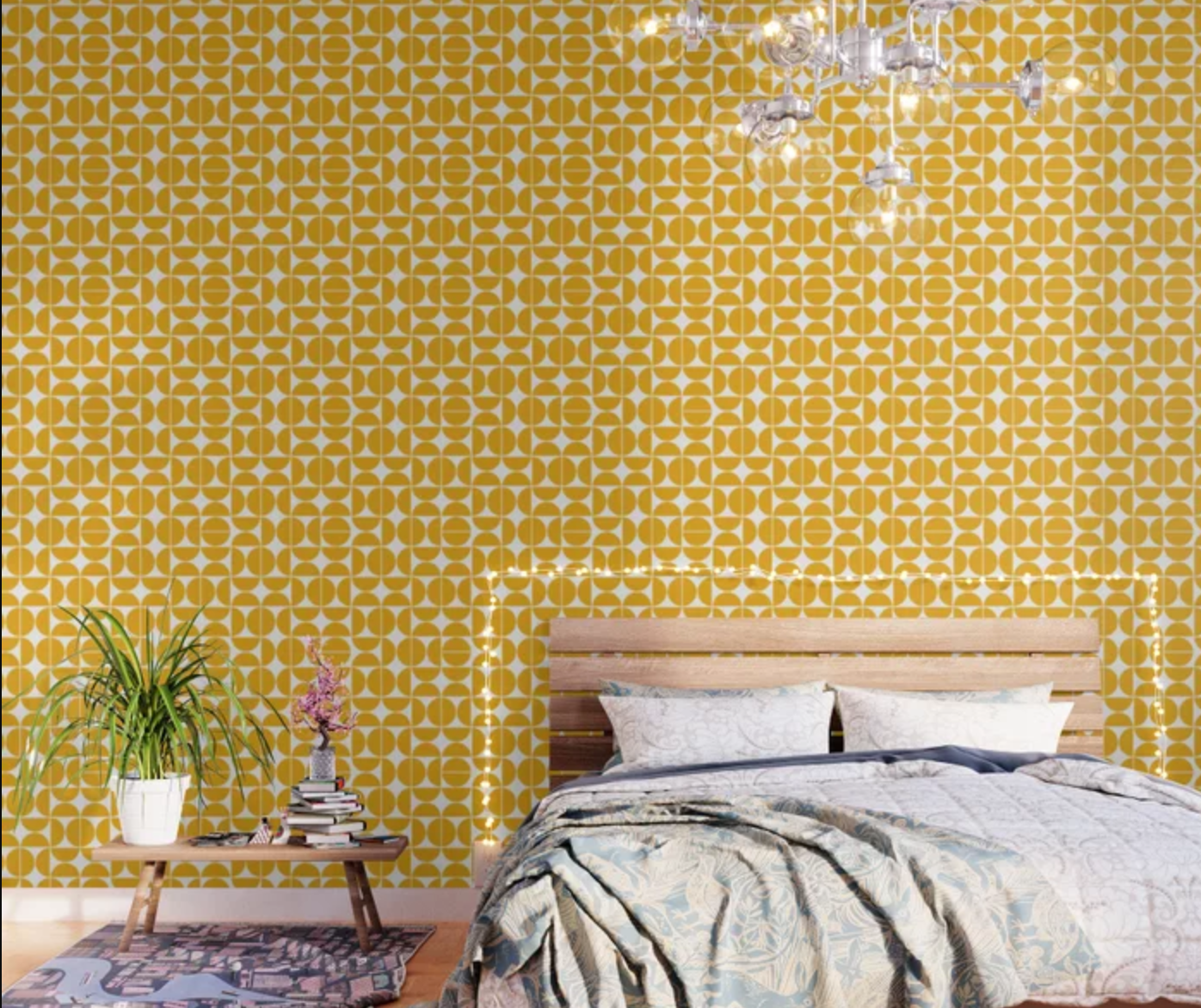 黄色的圆圈壁纸