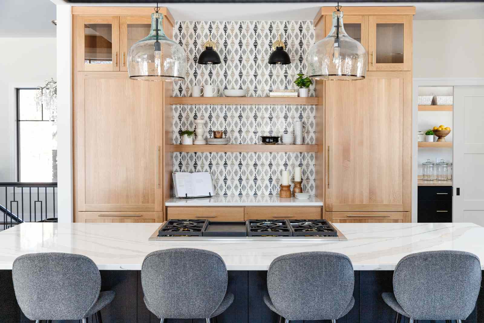 开放式厨房的橱柜