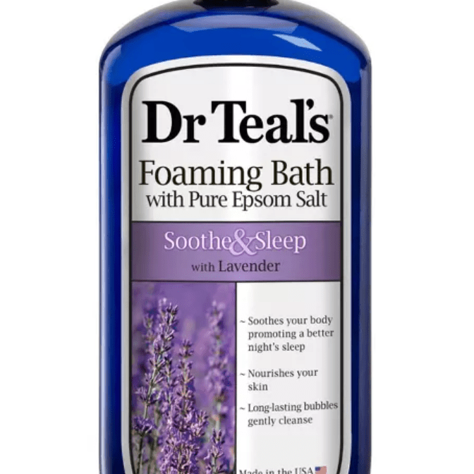 Teal博士的纯epsom盐舒缓和睡眠薰衣草泡沫浴 -  34 Fl盎司
