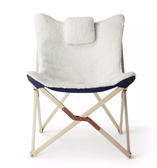 带头枕的夏尔巴蝴蝶椅