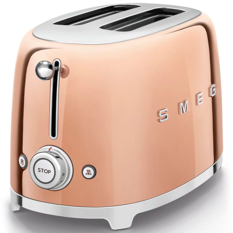 SMEG玫瑰金烤面包机