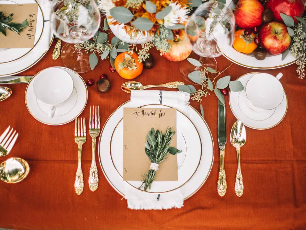 感恩节餐桌