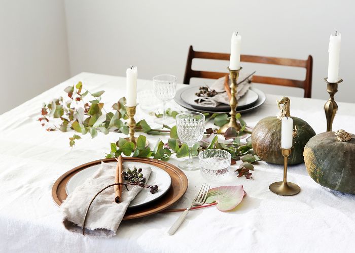 冬季tablescape”class=