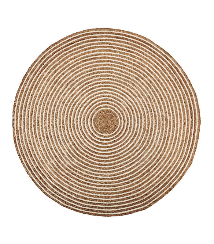 回合棉花和黄麻地毯