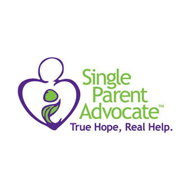 这是帮助单身母亲的非营利慈善组织“单亲倡议”的标志。