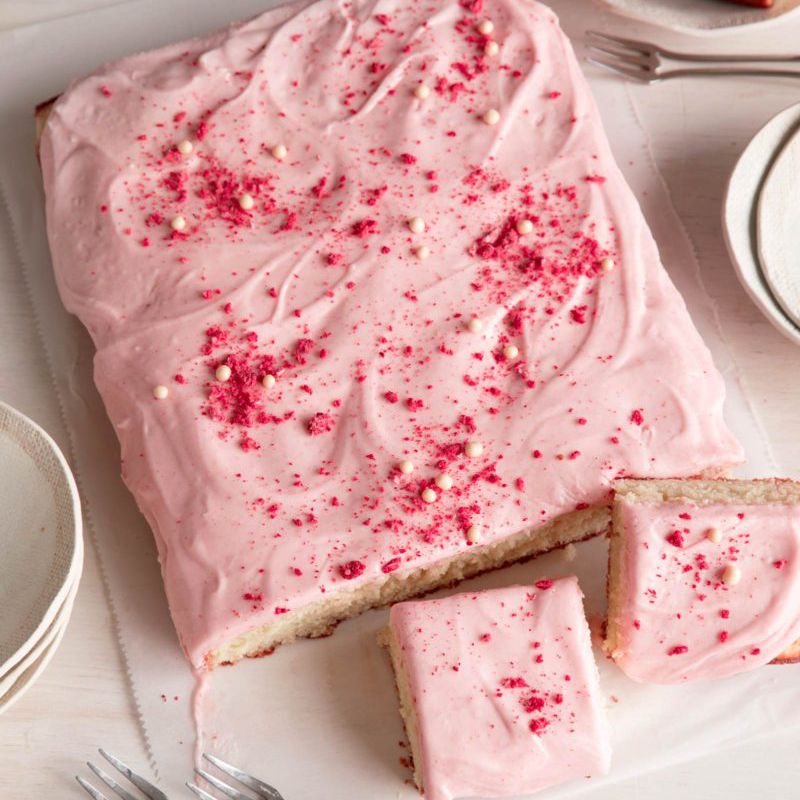 最好的蛋糕食谱 - 勺子叉子培根，香荚兰豆蛋糕草莓蒙砂