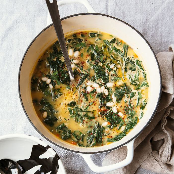 秋季素食食谱-纯素奶油白豆汤