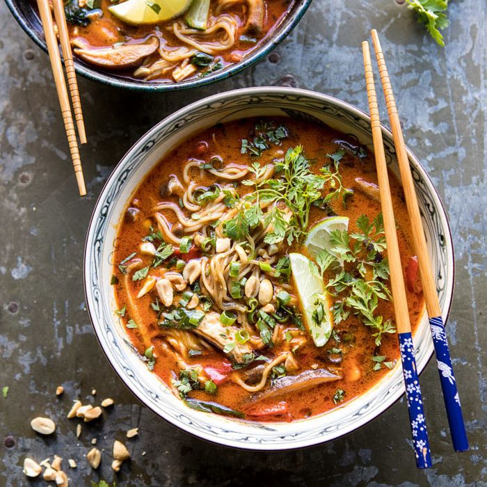 泰国花生鸡汤拉面