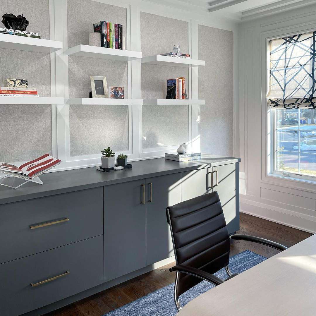 灰色的办公空间