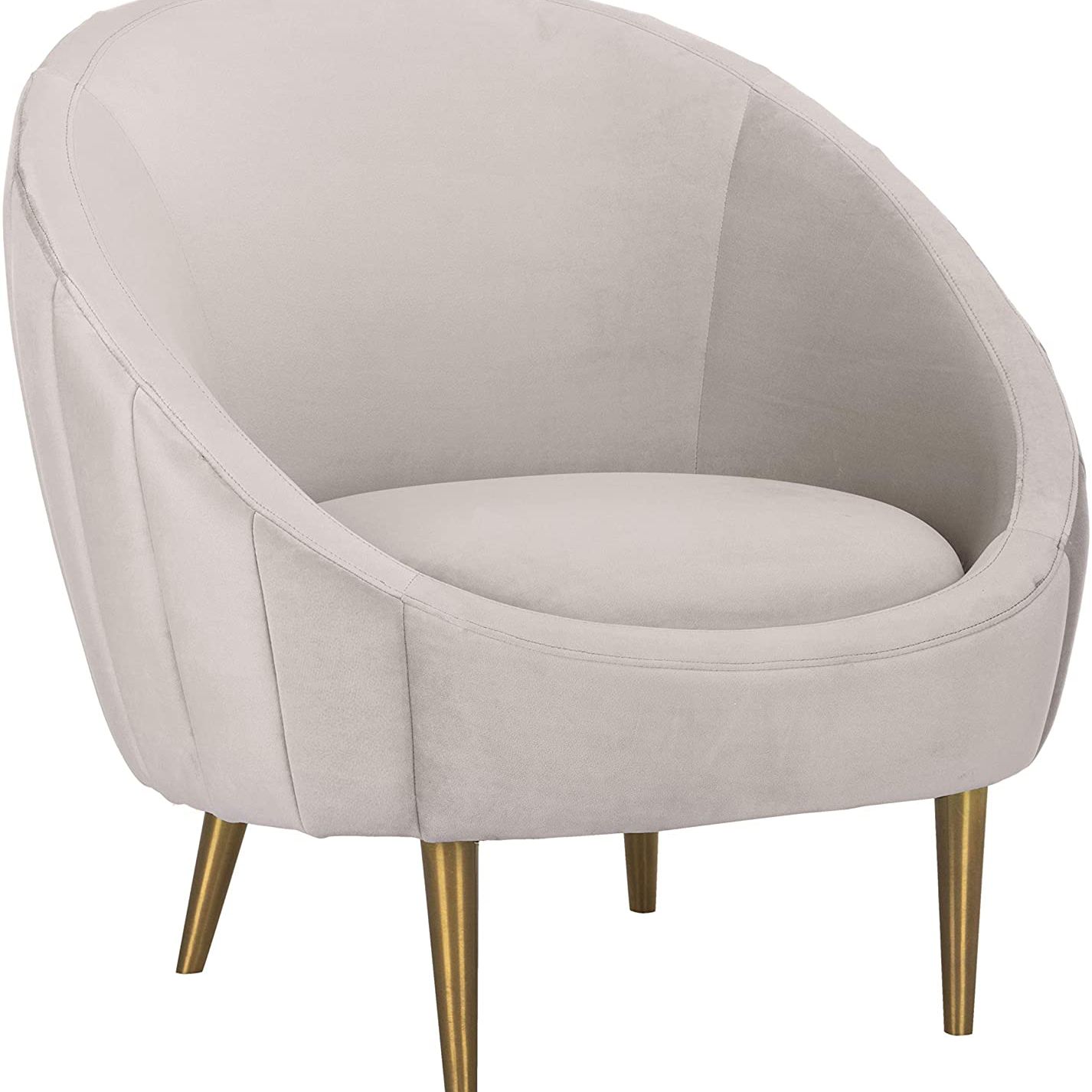 白色天鹅绒椅子。