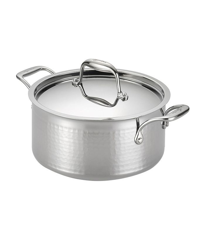 Martellata三股不锈钢5夸脱覆盖炖锅