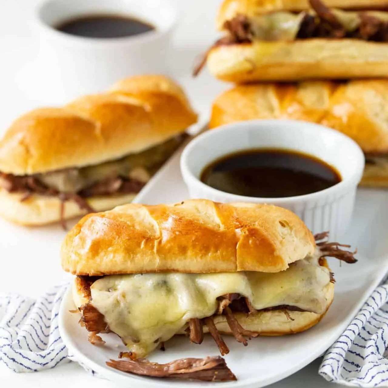 慢炖锅法式浸三明治