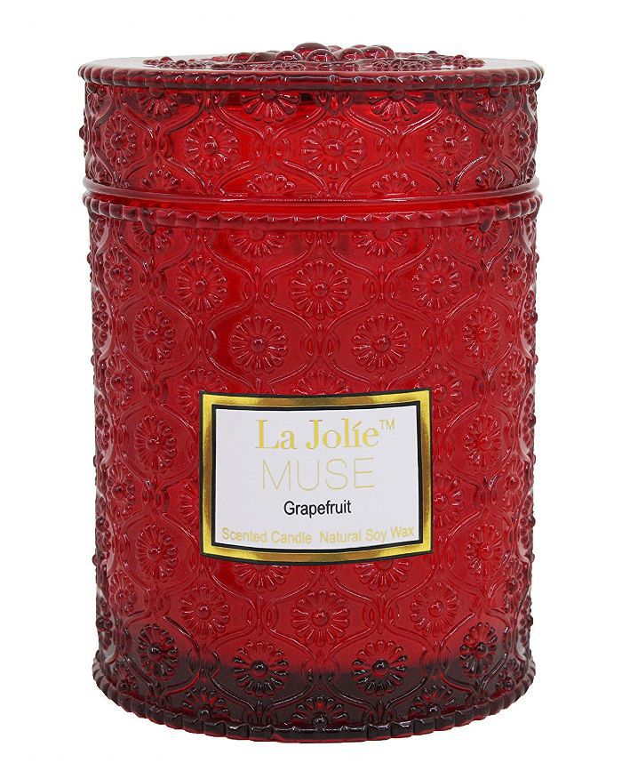 拉·朱莉则点了一支苹果柚子香味蜡烛