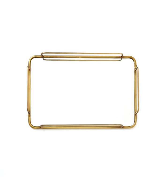 Fishs埃迪镀金咖啡镜子托盘