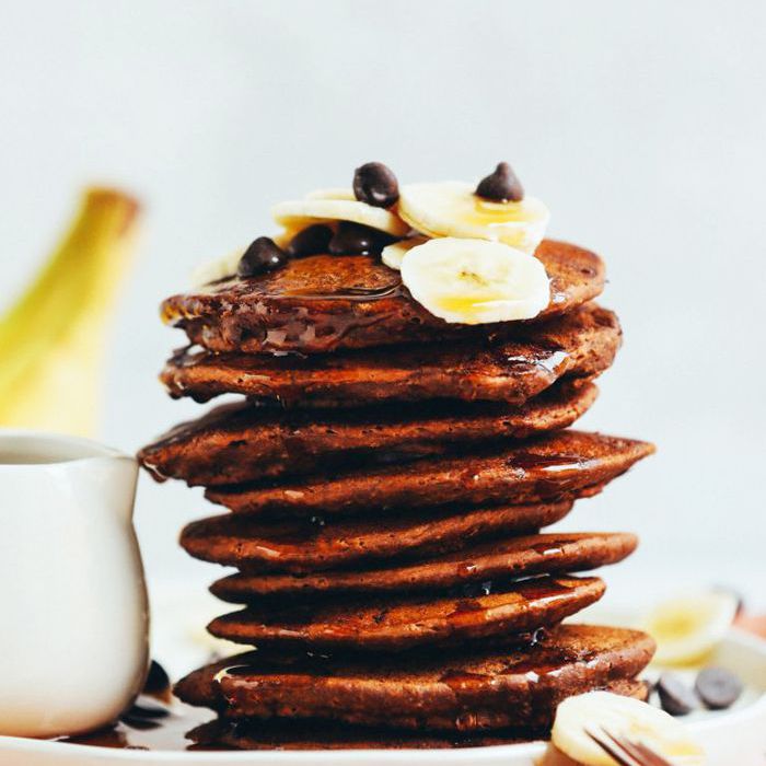 巧克力馅的薄烤饼