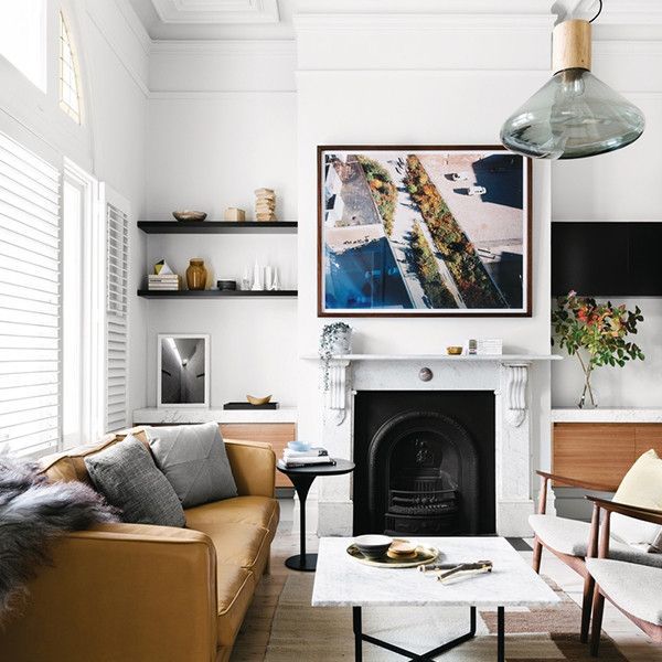 公寓的客厅想法 - 照明